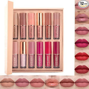 12Pcs Velvet Matte Liquid Lipstick Set