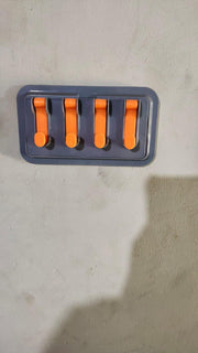 Wall Mounted Multipurpose Plastic Mobile Stand with 4 Hooks