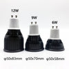 High Quality 6W 9W 12W GU10 LED Lamp Bulbs Light 110V 220V Dimmable Spotlights Warm/Cool White LED Downlight